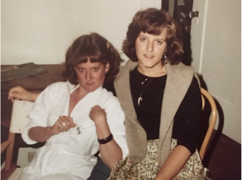 With close friend Elizabeth Anderson